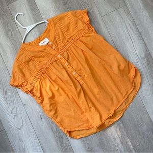 Xirena Audrey Top henley pintuck women Orange (xsmall) minimalist classic office